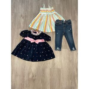 Girls Dress Size 18-24 Months Toddlers Pants Lot of 3 Kids